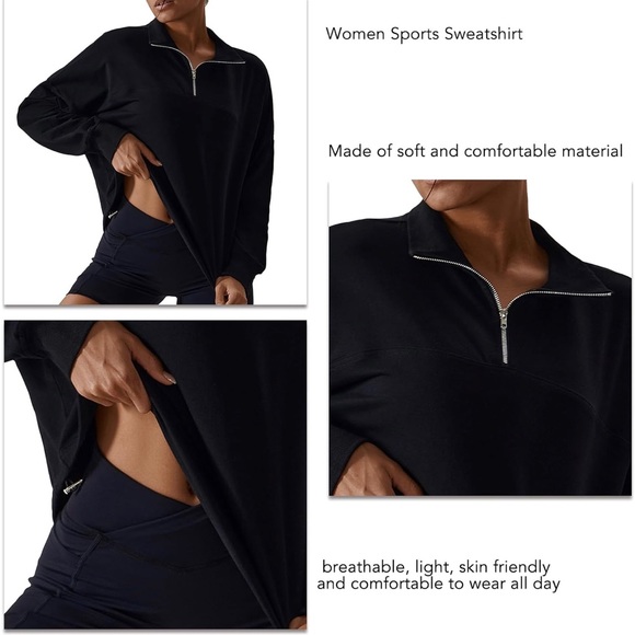 ✨NEW✨ quarter zip pullover adjustable sweater - Picture 1 of 3